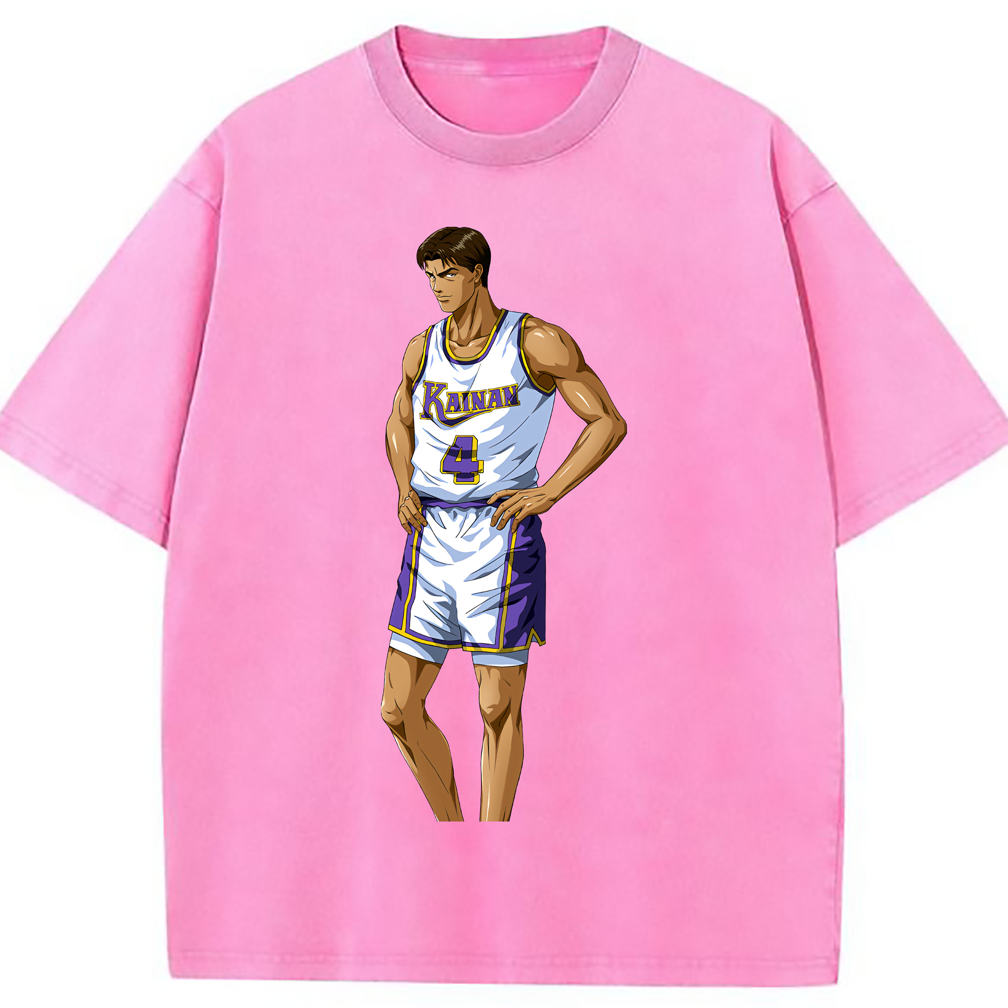 （画像用） SLAM DUNK／スラムダンク 綿100% ヴィンテージ風 半袖Tシャツ（フロントプリント）
